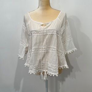 DEVI Pompom Top Size Small